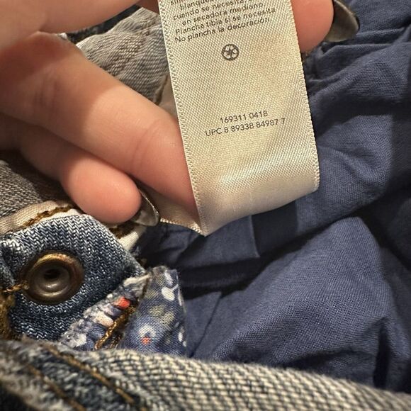 Oshkosh Denim Floral Dress 3T Jumper Vestbak Overalls Prairie Cottagecore - Picture 6 of 6